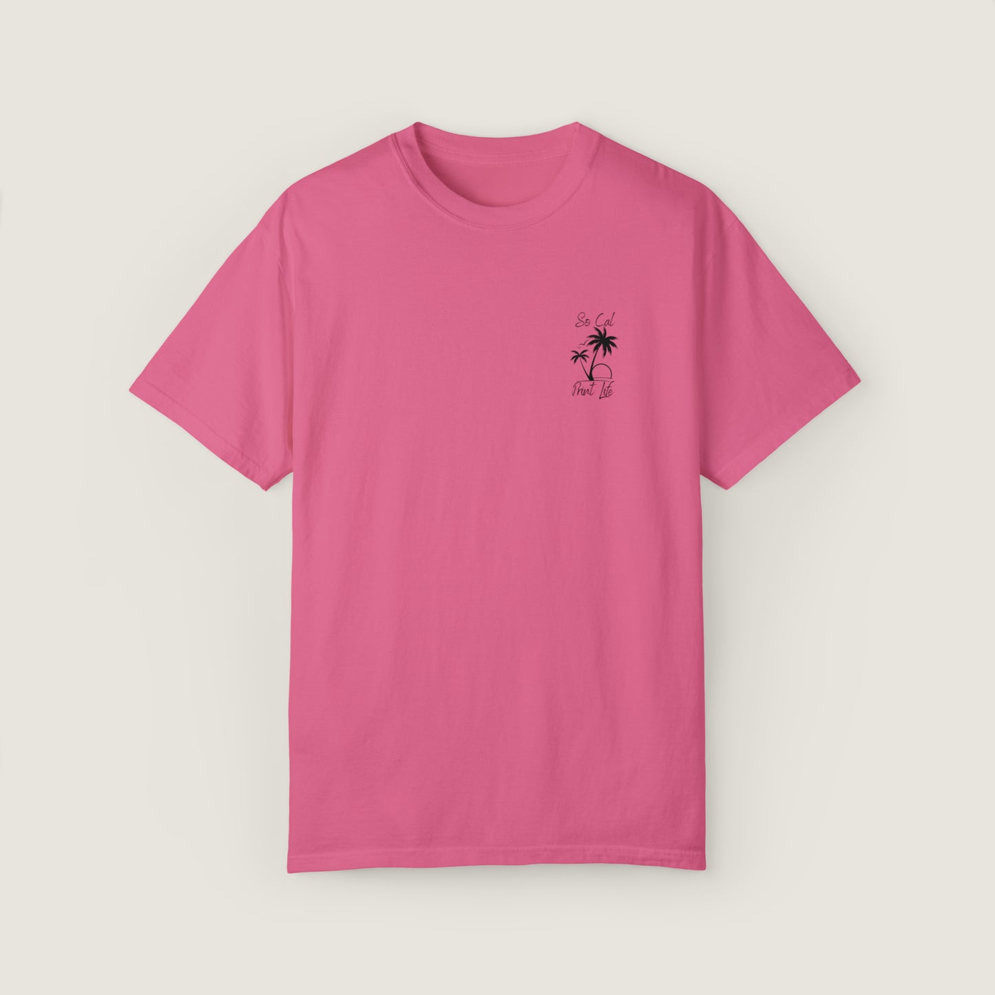 So Cal Print Life Tee (Comfort Colors, 100% ring-spun cotton)