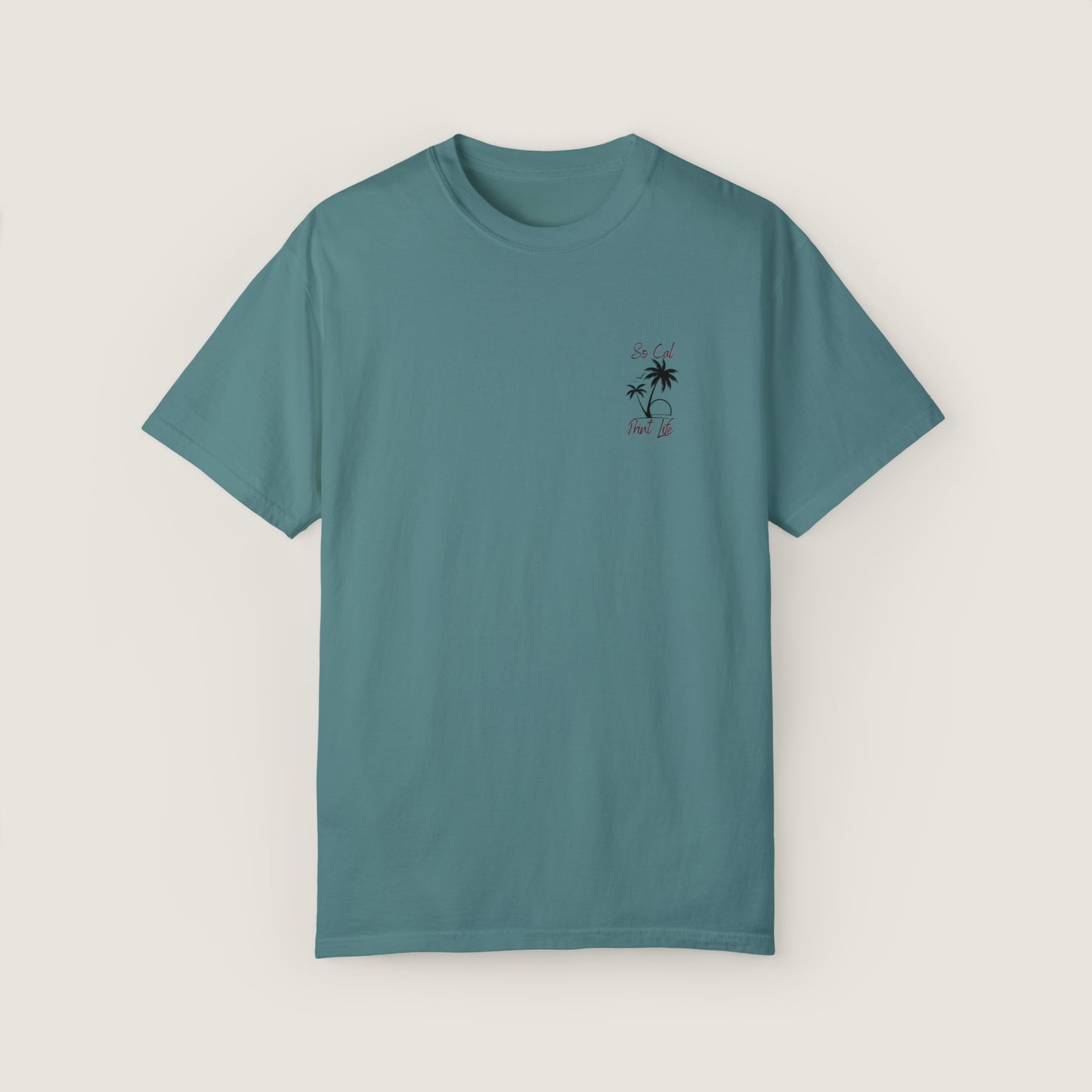So Cal Print Life Tee (Comfort Colors, 100% ring-spun cotton)