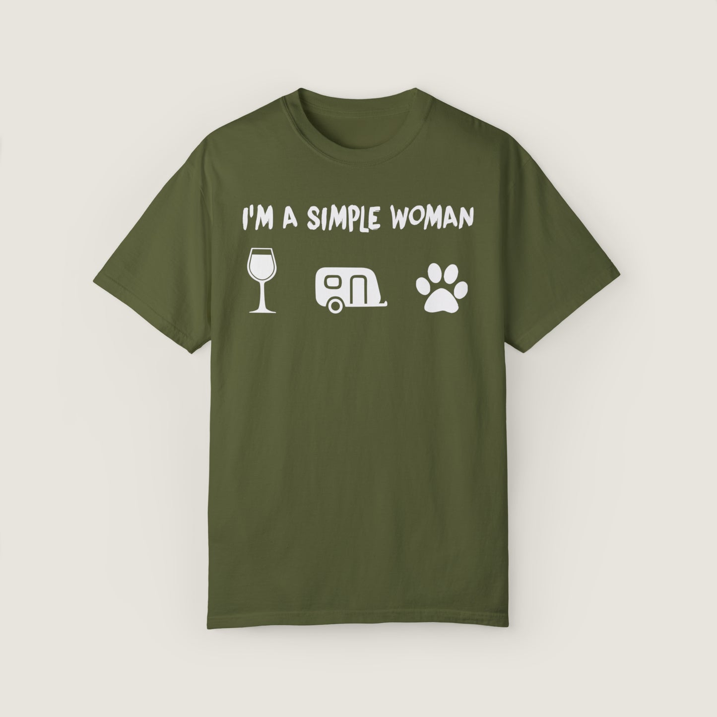 I'm A Simple Woman (Comfort Colors, 100% ring-spun cotton)