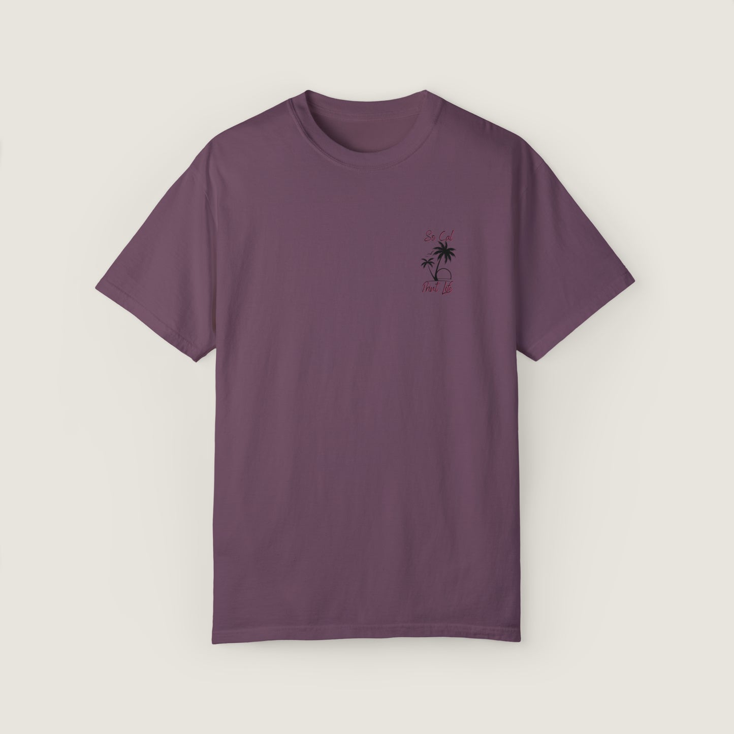 So Cal Print Life Tee (Comfort Colors, 100% ring-spun cotton)