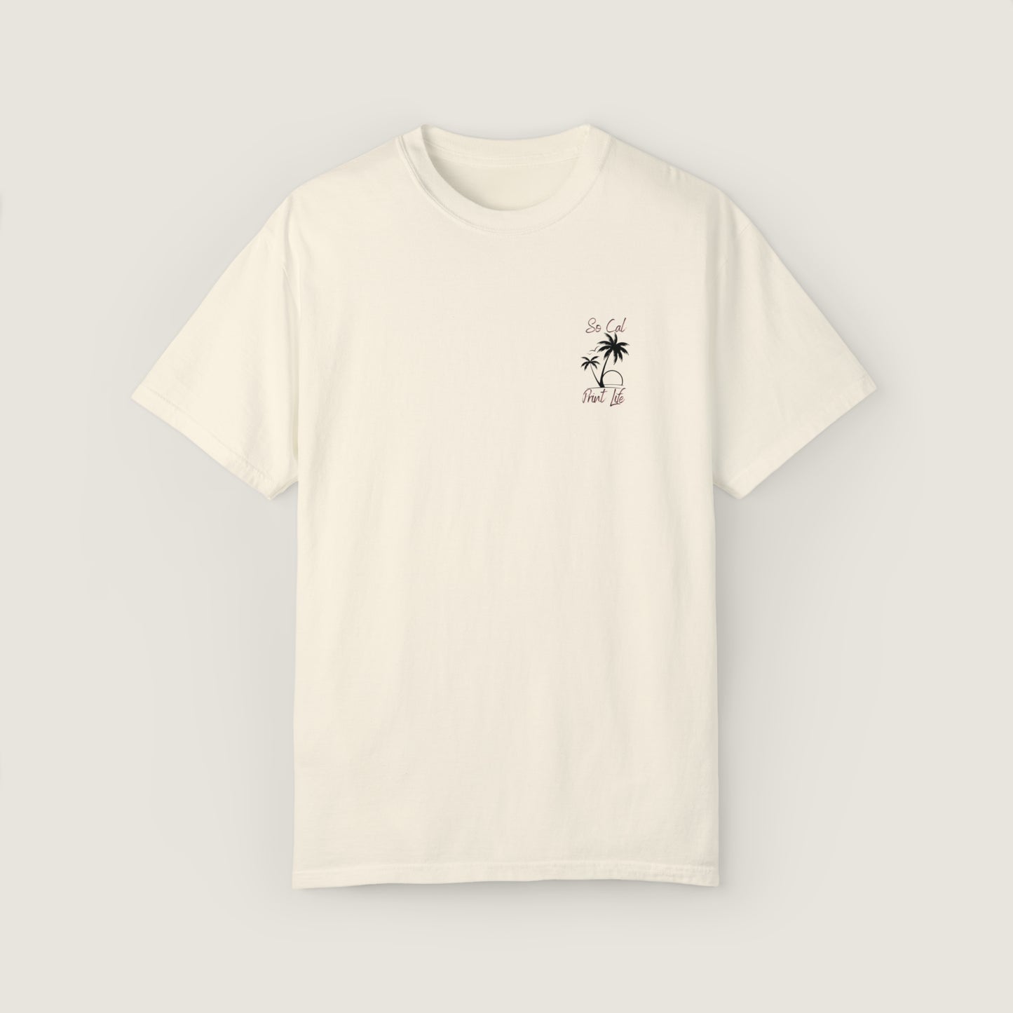 So Cal Print Life Tee (Comfort Colors, 100% ring-spun cotton)