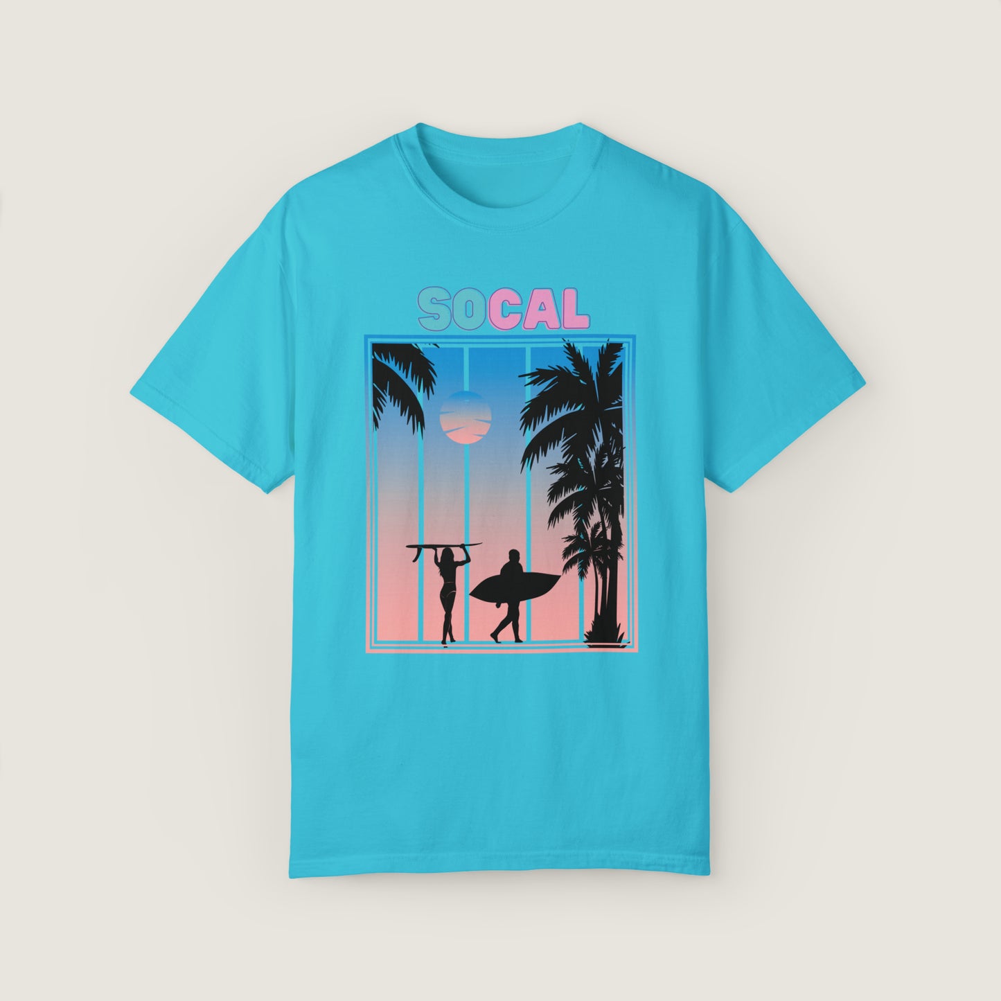 So Cal Beach Vibes (Comfort Colors, 100% ring-spun cotton)