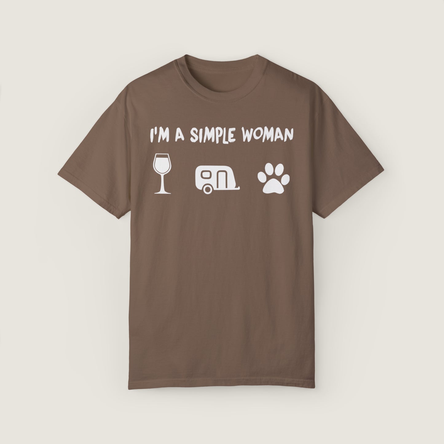 I'm A Simple Woman (Comfort Colors, 100% ring-spun cotton)