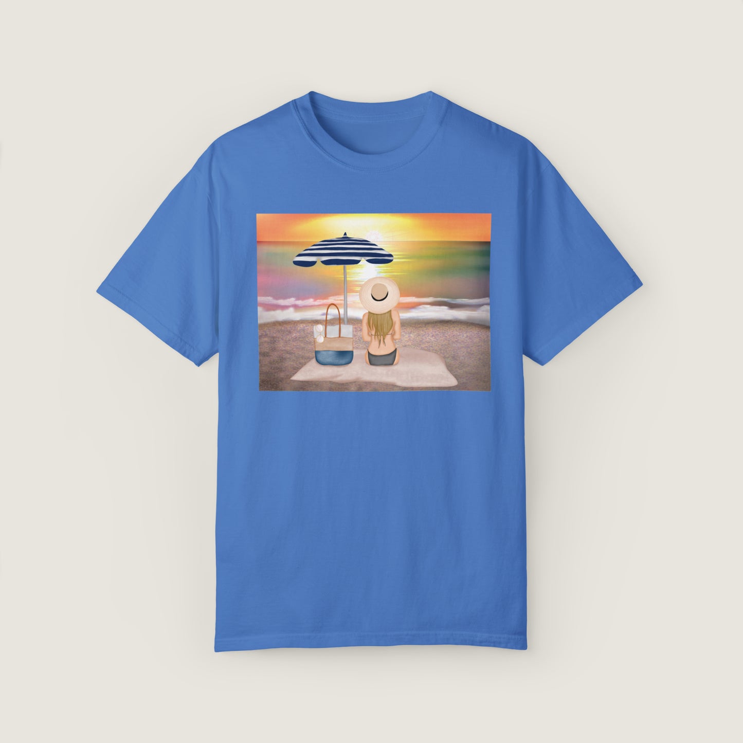 Lady On The Beach (Comfort Colors, 100% ring-spun cotton)