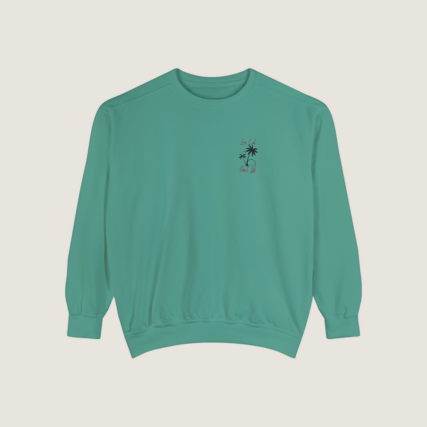 So Cal Print Life Crewneck Sweatshirt (Comfort Colors)