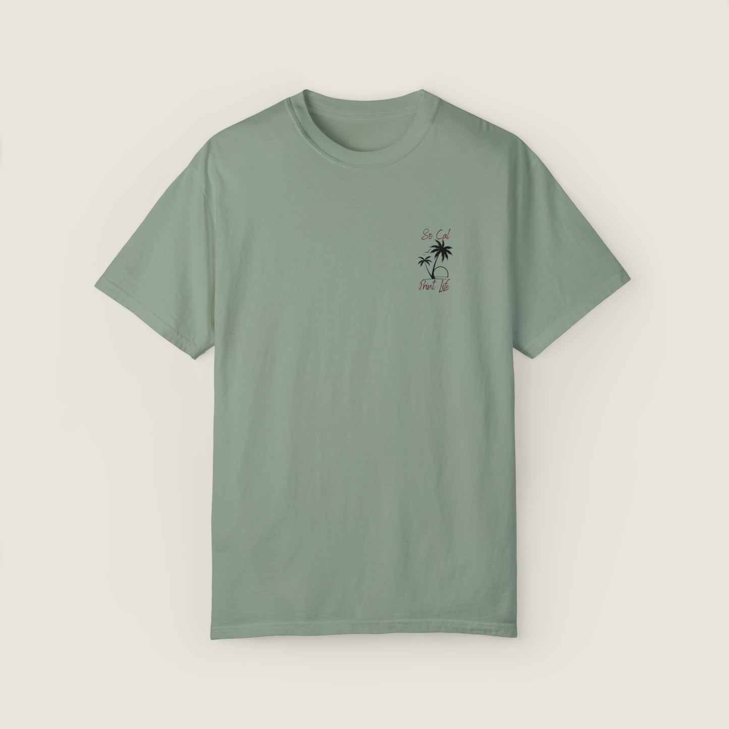 So Cal Print Life Tee (Comfort Colors, 100% ring-spun cotton)
