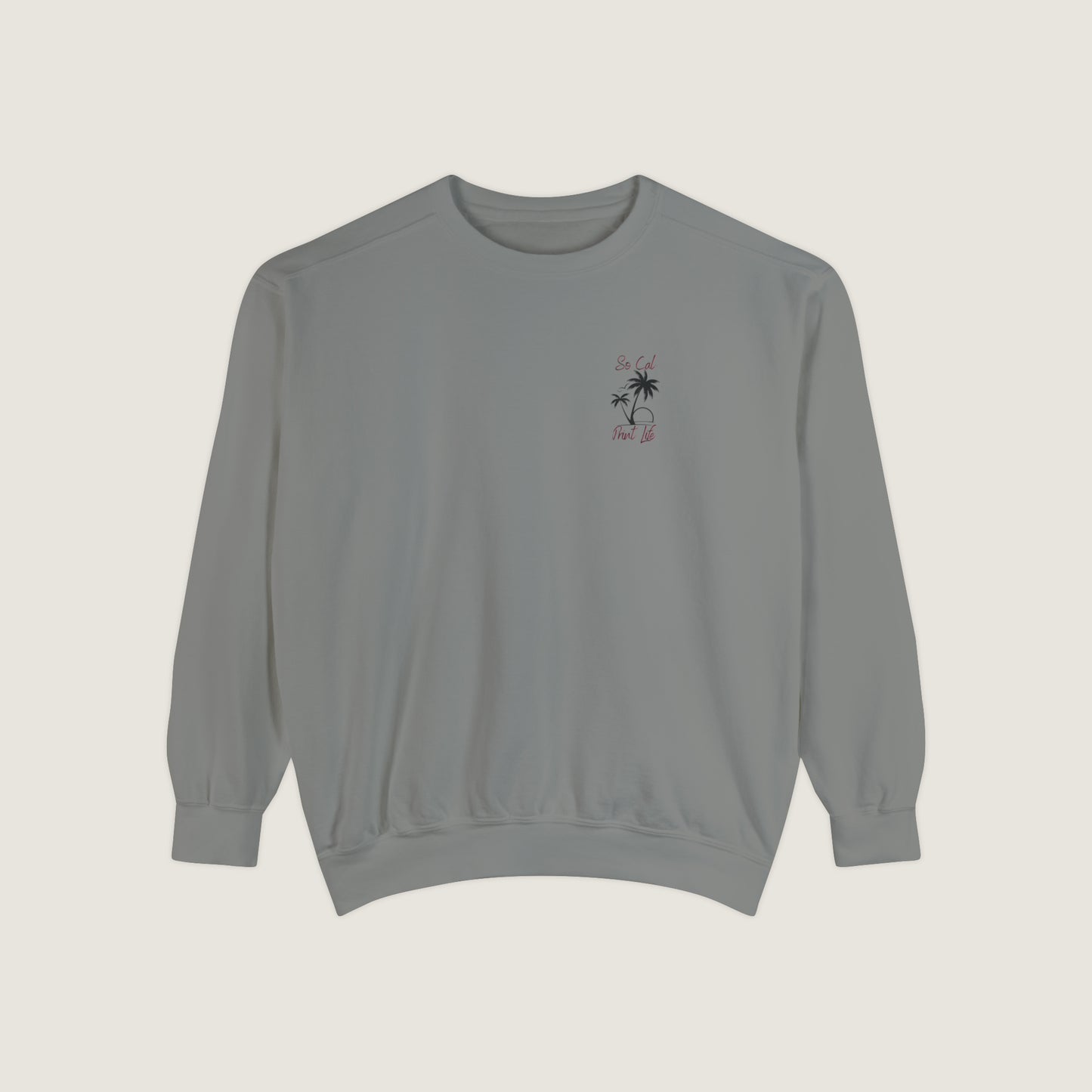 So Cal Print Life Crewneck Sweatshirt (Comfort Colors)