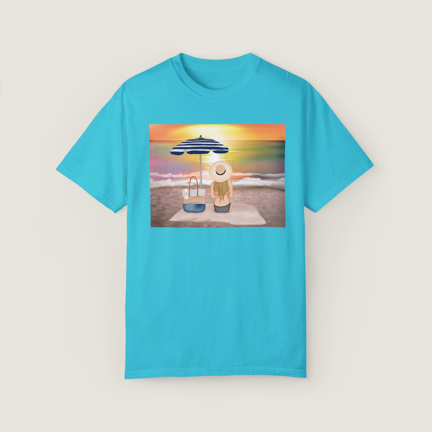 Lady On The Beach (Comfort Colors, 100% ring-spun cotton)