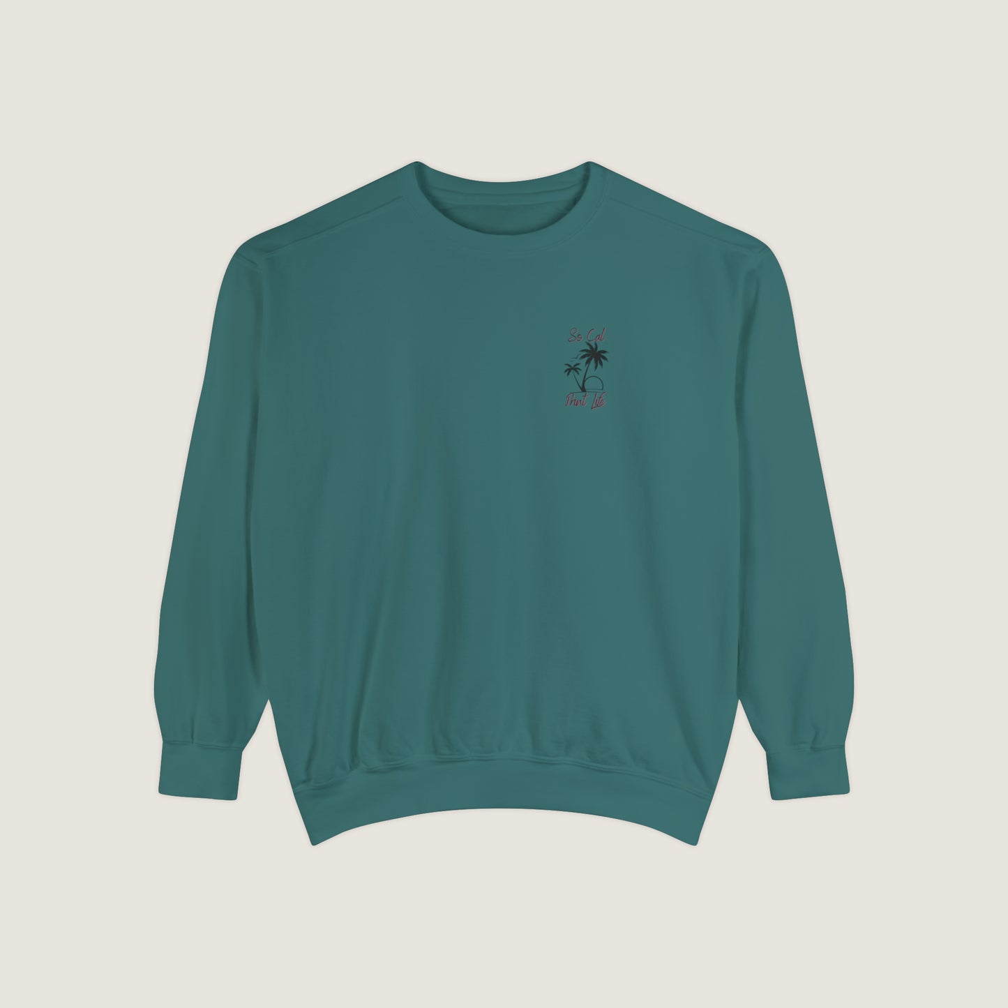 So Cal Print Life Crewneck Sweatshirt (Comfort Colors)