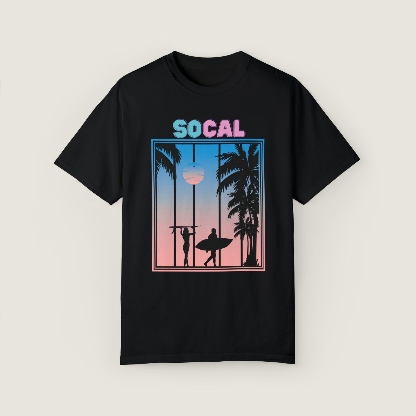 So Cal Beach Vibes (Comfort Colors, 100% ring-spun cotton)
