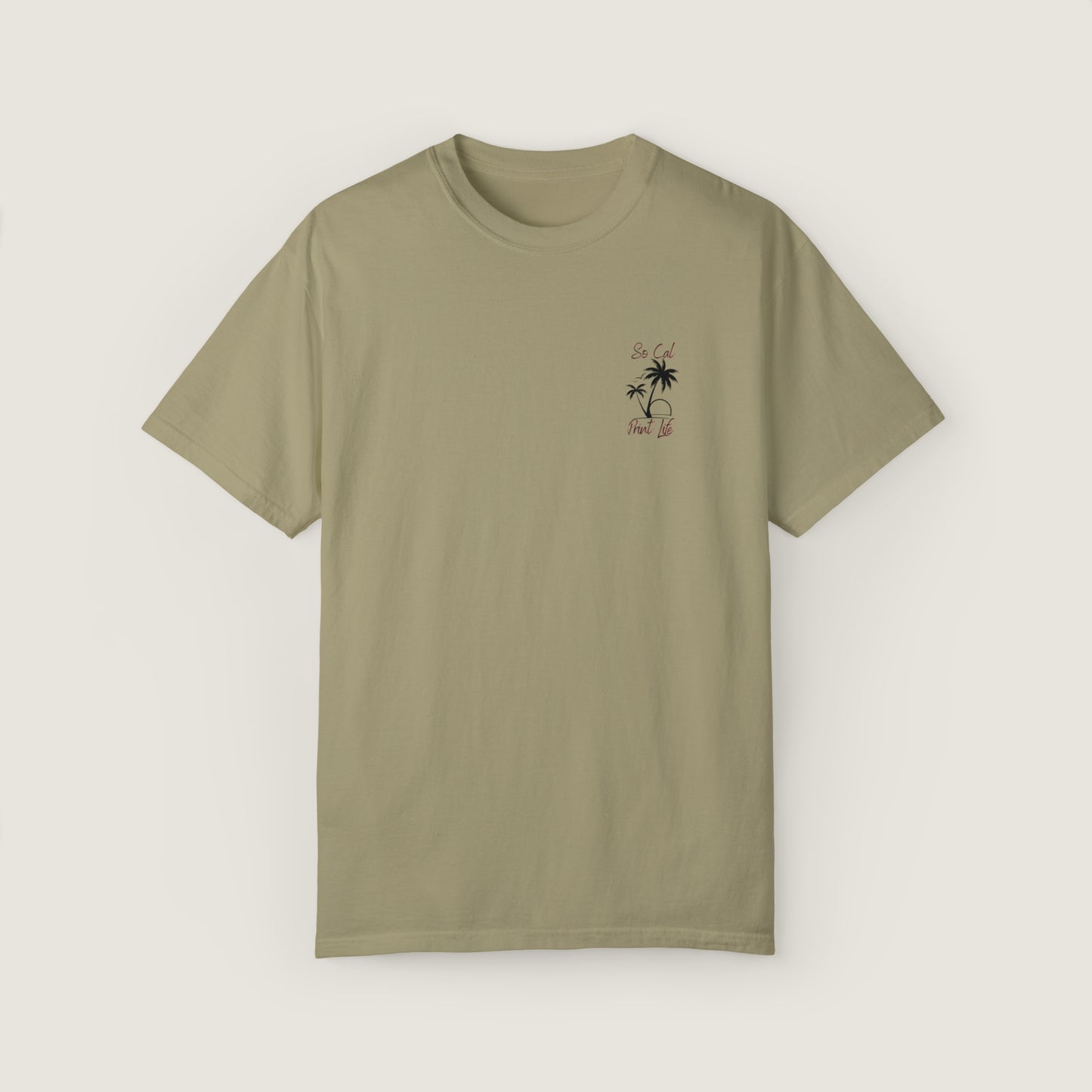 So Cal Print Life Tee (Comfort Colors, 100% ring-spun cotton)