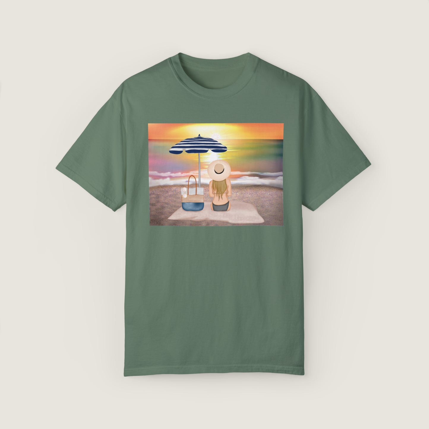 Lady On The Beach (Comfort Colors, 100% ring-spun cotton)
