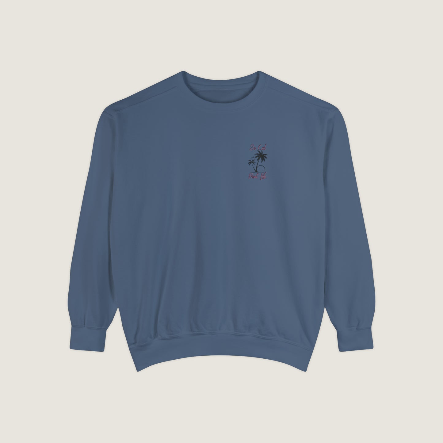 So Cal Print Life Crewneck Sweatshirt (Comfort Colors)