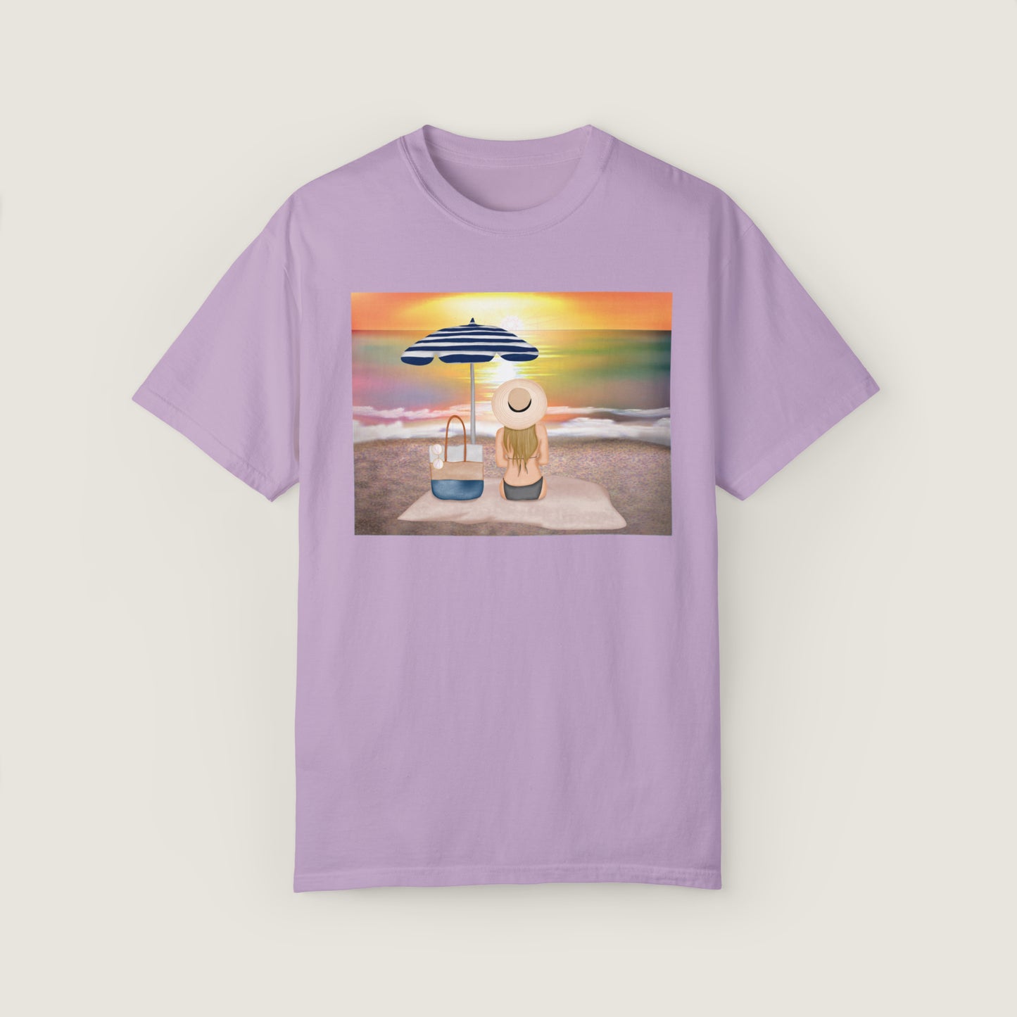 Lady On The Beach (Comfort Colors, 100% ring-spun cotton)