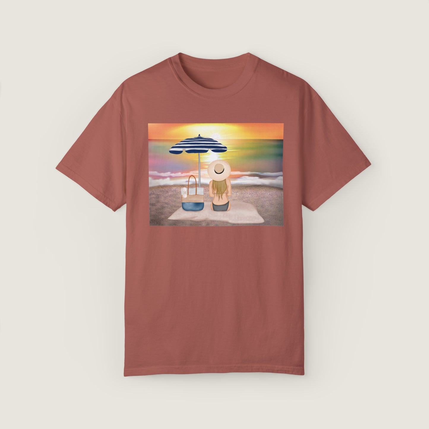 Lady On The Beach (Comfort Colors, 100% ring-spun cotton)