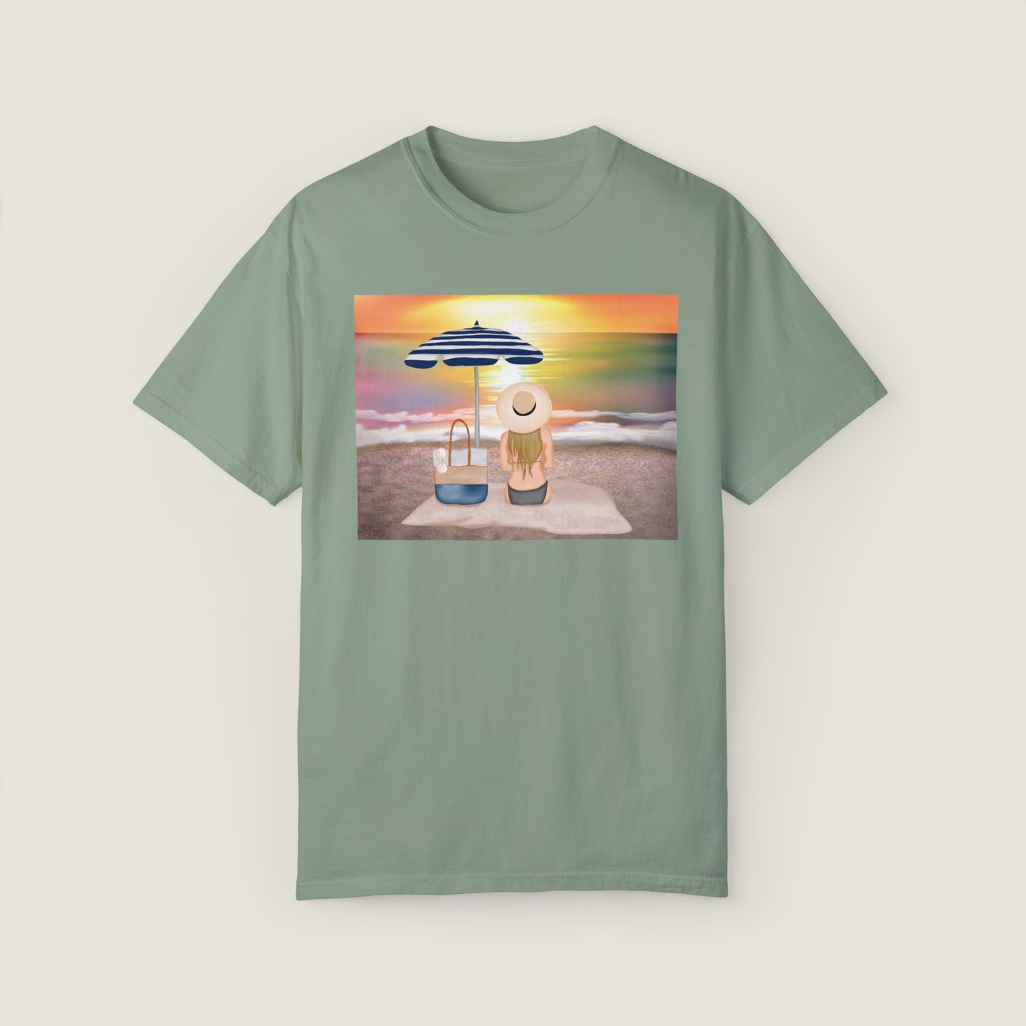 Lady On The Beach (Comfort Colors, 100% ring-spun cotton)