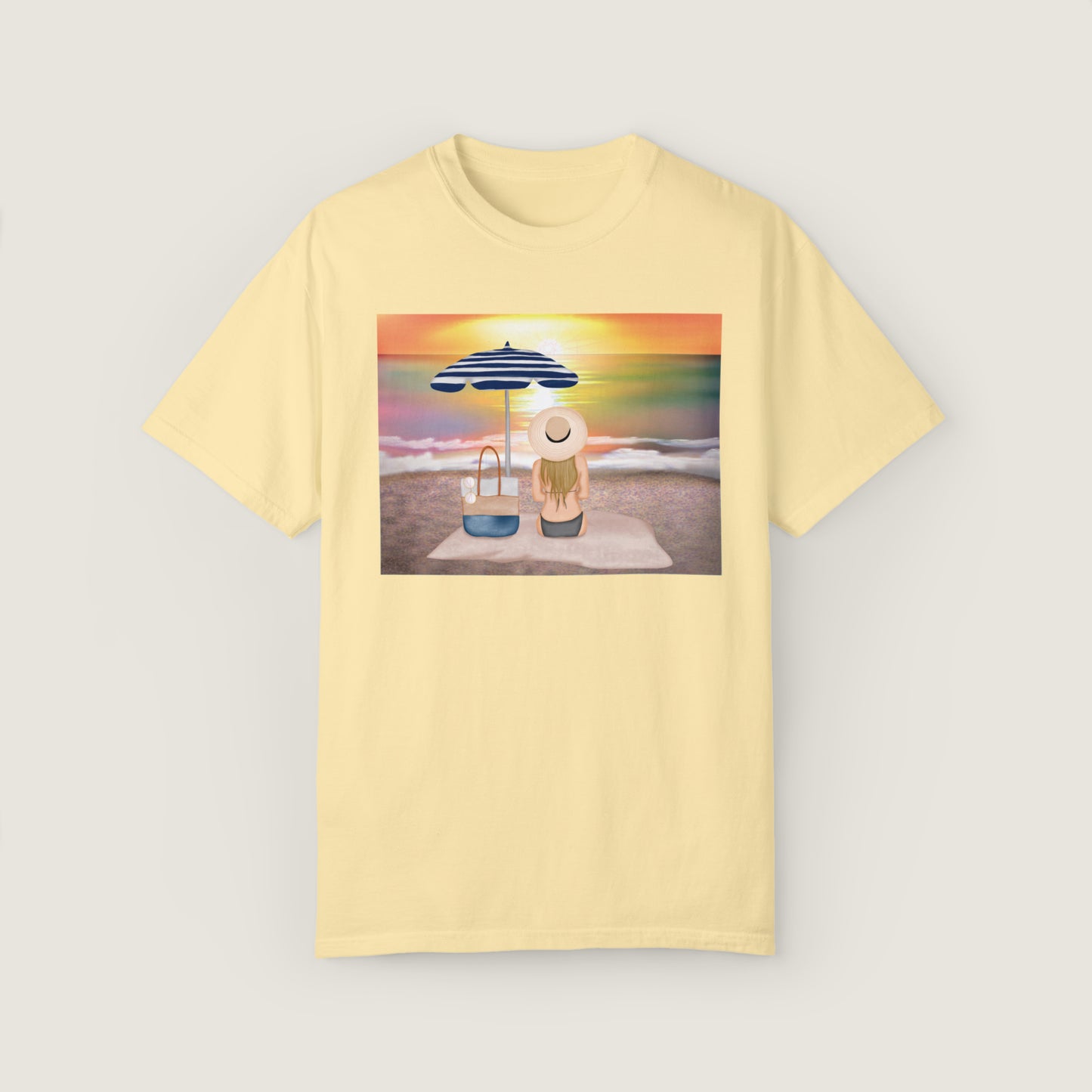Lady On The Beach (Comfort Colors, 100% ring-spun cotton)