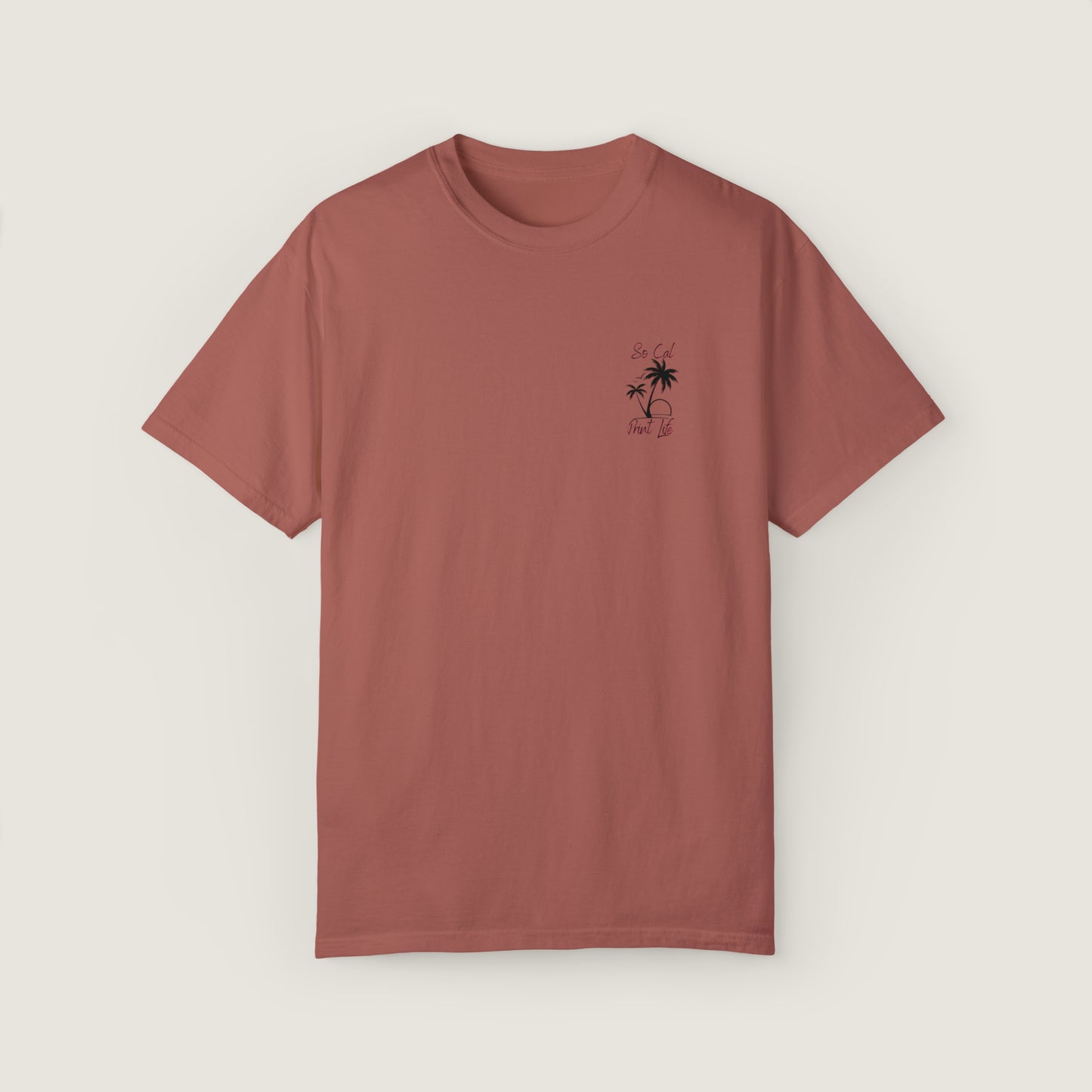 So Cal Print Life Tee (Comfort Colors, 100% ring-spun cotton)