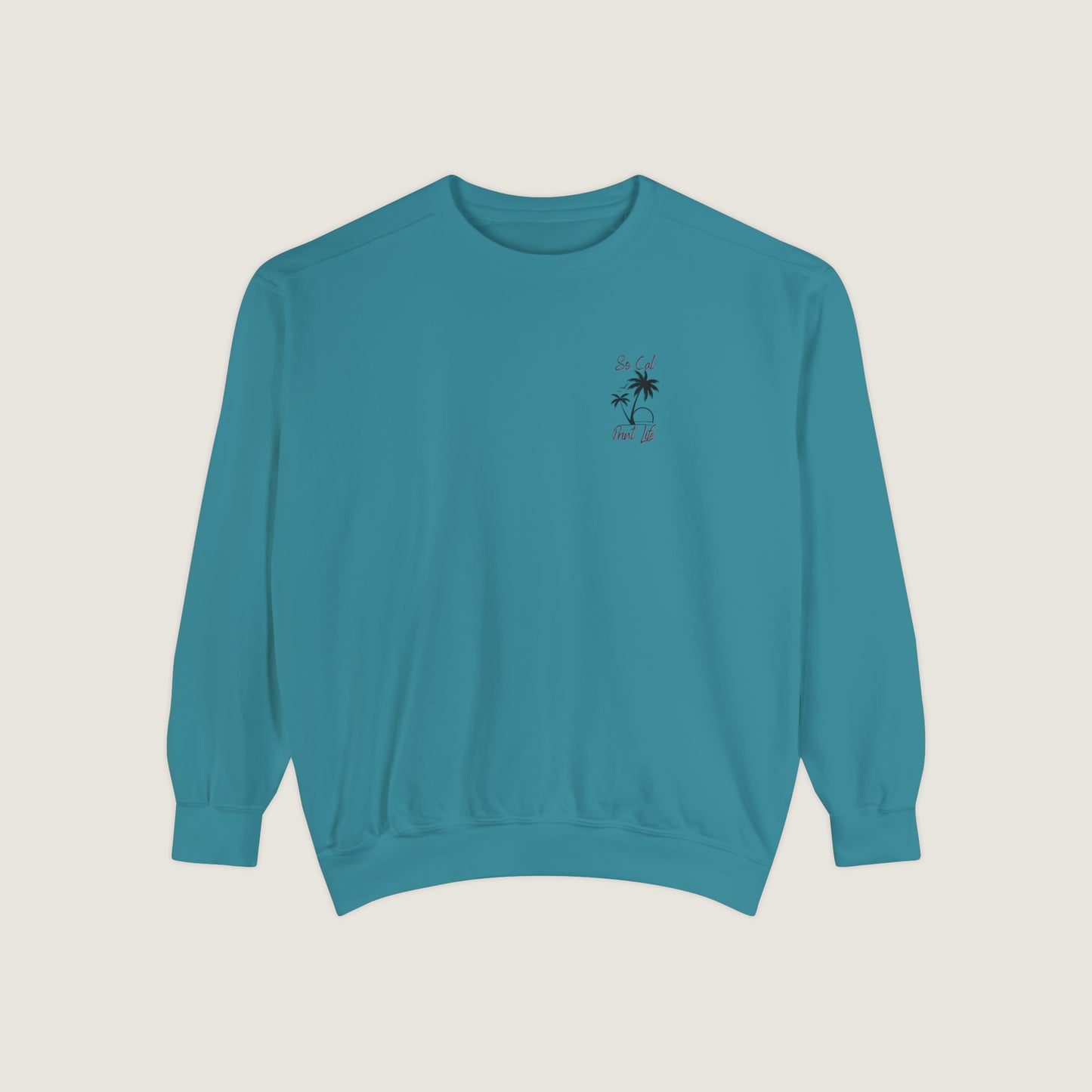 So Cal Print Life Crewneck Sweatshirt (Comfort Colors)