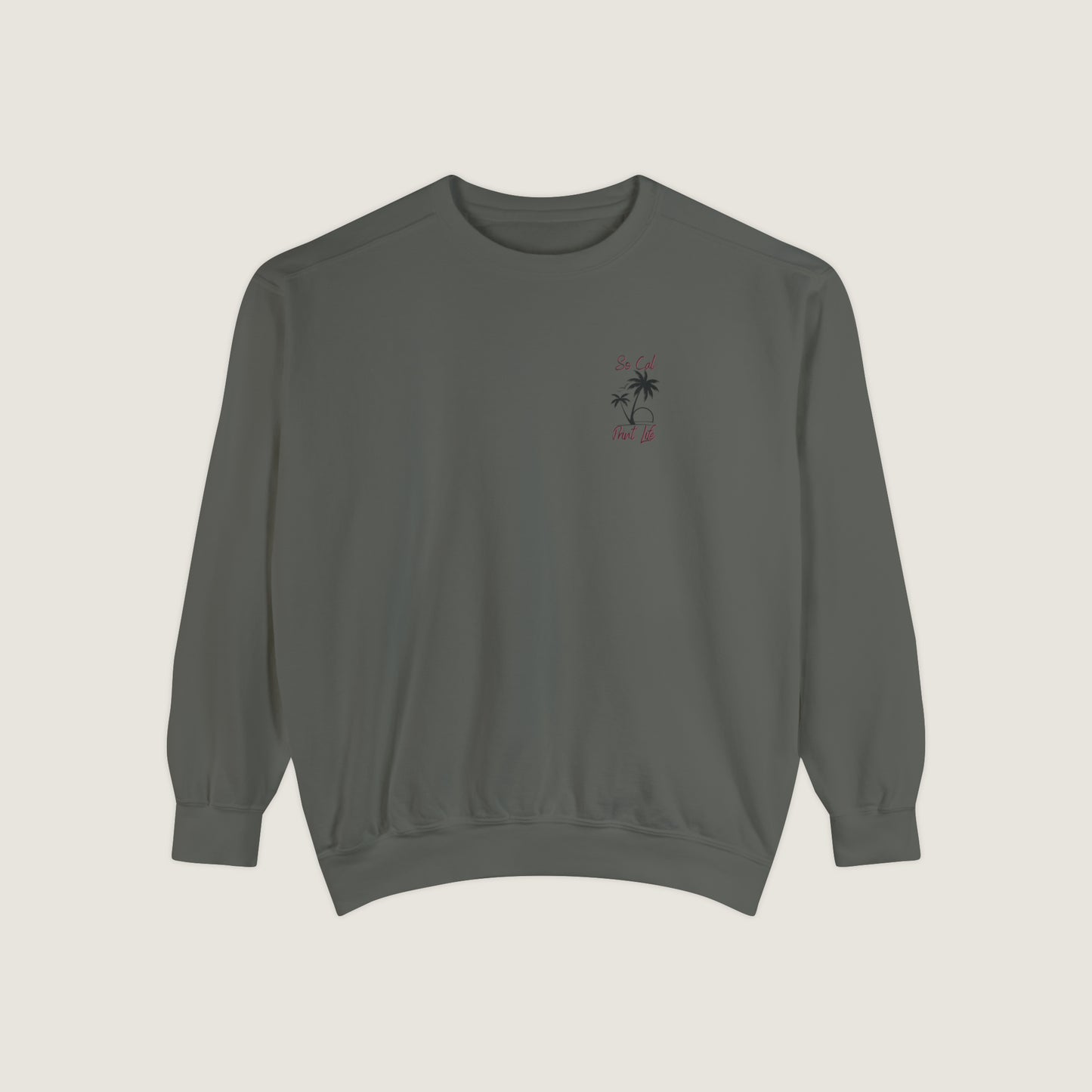 So Cal Print Life Crewneck Sweatshirt (Comfort Colors)