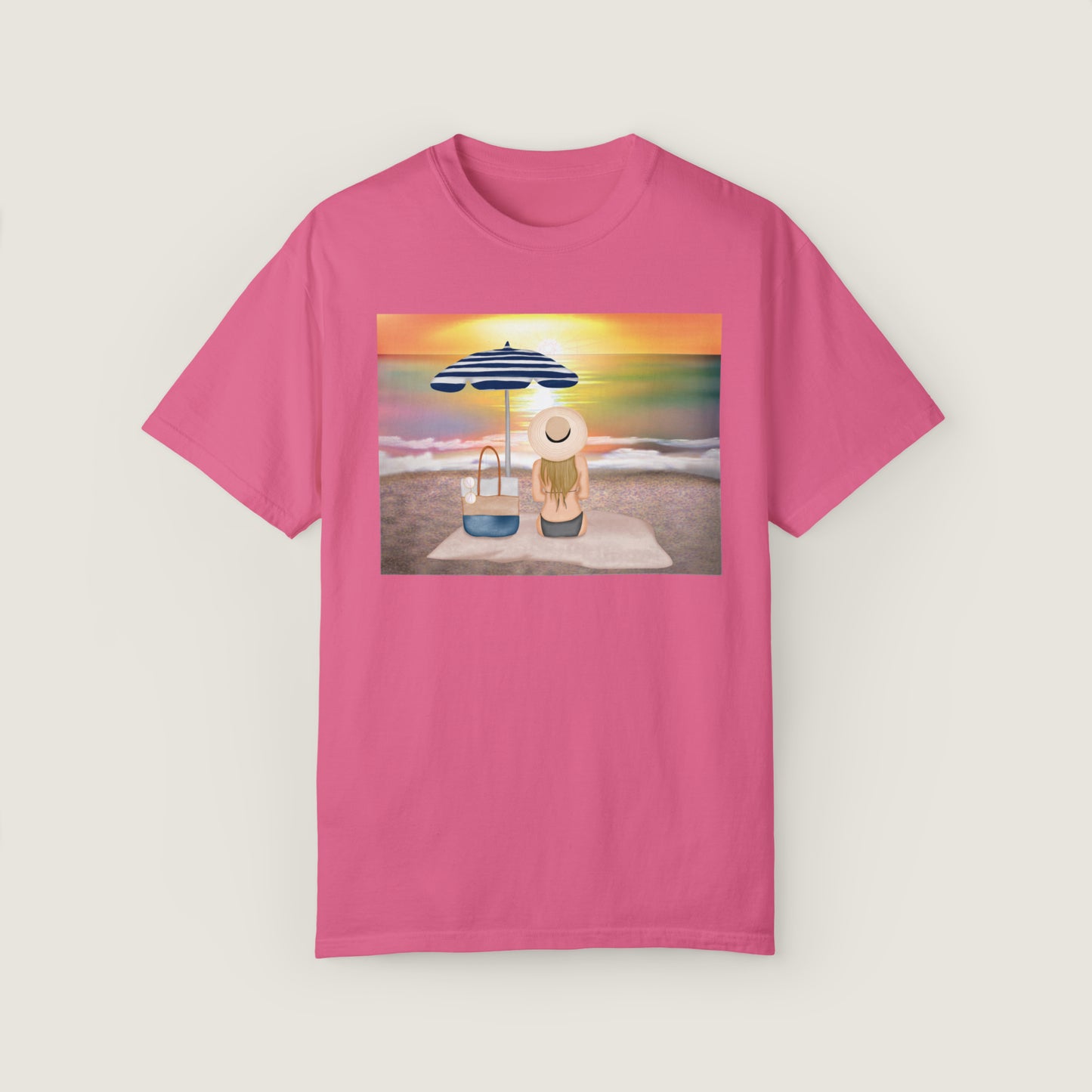 Lady On The Beach (Comfort Colors, 100% ring-spun cotton)