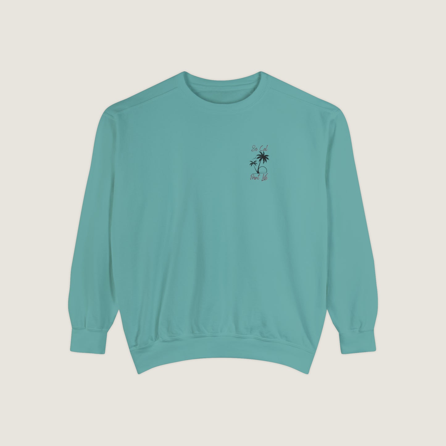 So Cal Print Life Crewneck Sweatshirt (Comfort Colors)