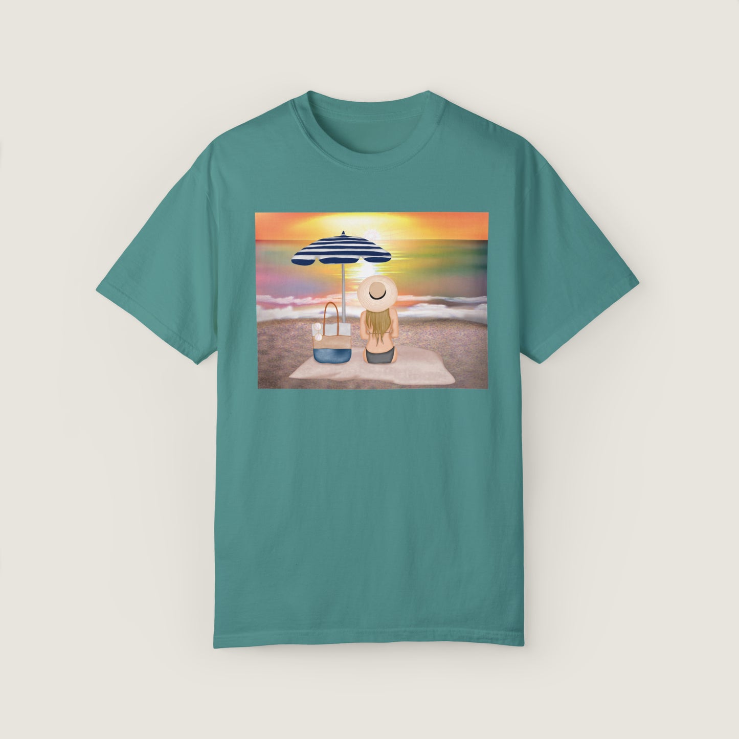 Lady On The Beach (Comfort Colors, 100% ring-spun cotton)