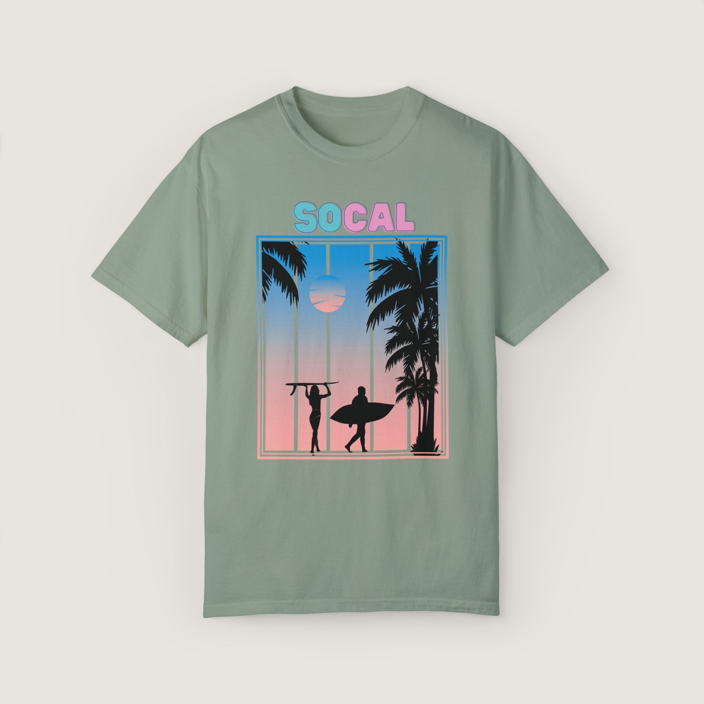 So Cal Beach Vibes (Comfort Colors, 100% ring-spun cotton)
