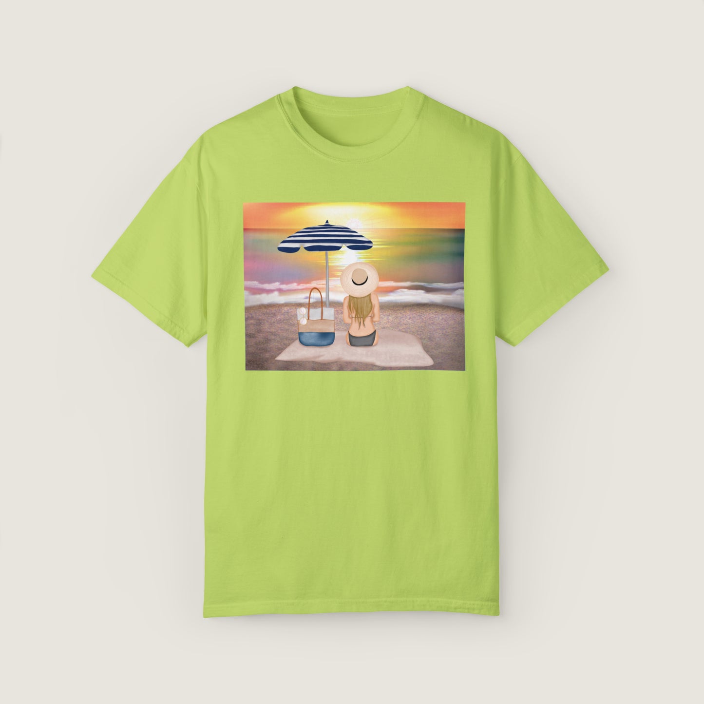 Lady On The Beach (Comfort Colors, 100% ring-spun cotton)