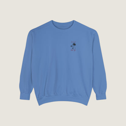 So Cal Print Life Crewneck Sweatshirt (Comfort Colors)