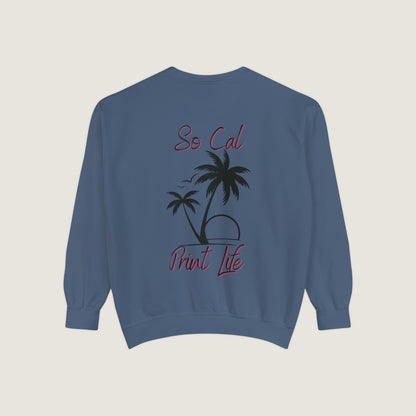 So Cal Print Life Crewneck Sweatshirt (Comfort Colors)