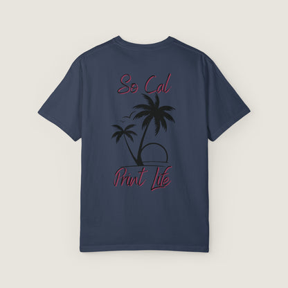 So Cal Print Life Tee (Comfort Colors, 100% ring-spun cotton)