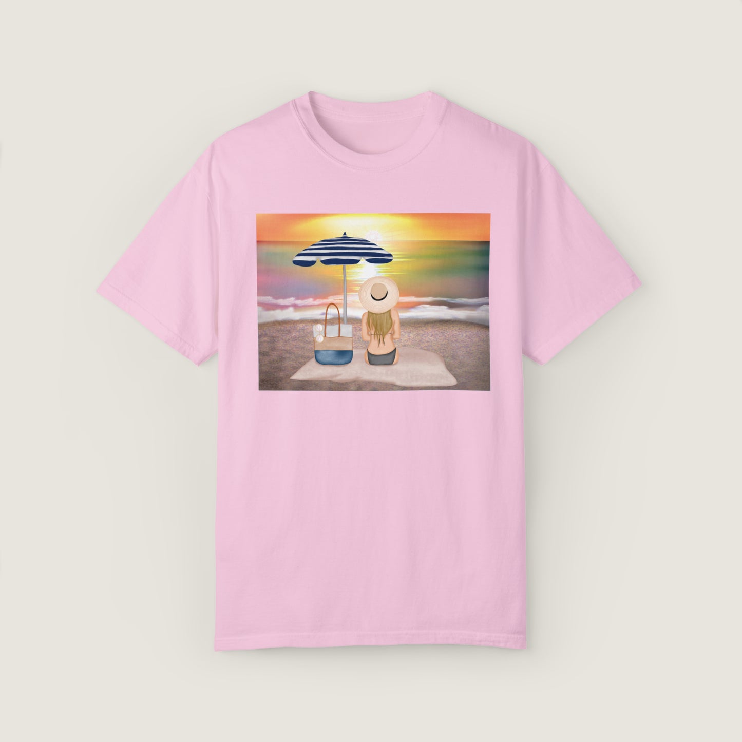 Lady On The Beach (Comfort Colors, 100% ring-spun cotton)