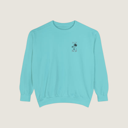 So Cal Print Life Crewneck Sweatshirt (Comfort Colors)