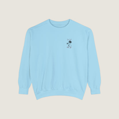 So Cal Print Life Crewneck Sweatshirt (Comfort Colors)