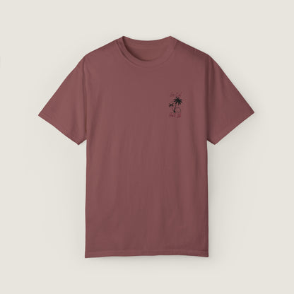 So Cal Print Life Tee (Comfort Colors, 100% ring-spun cotton)
