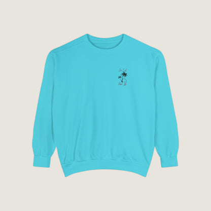 So Cal Print Life Crewneck Sweatshirt (Comfort Colors)