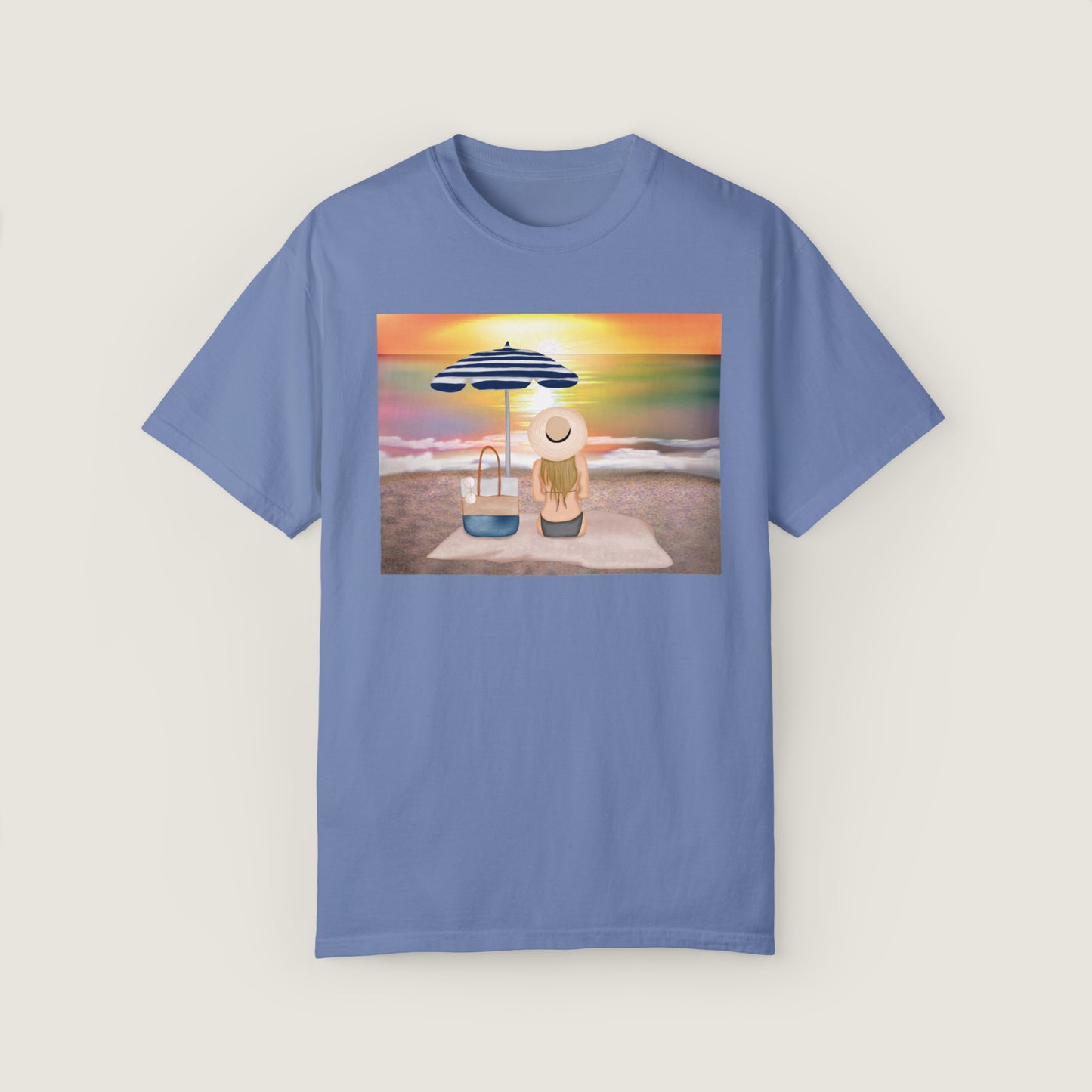 Lady On The Beach (Comfort Colors, 100% ring-spun cotton)