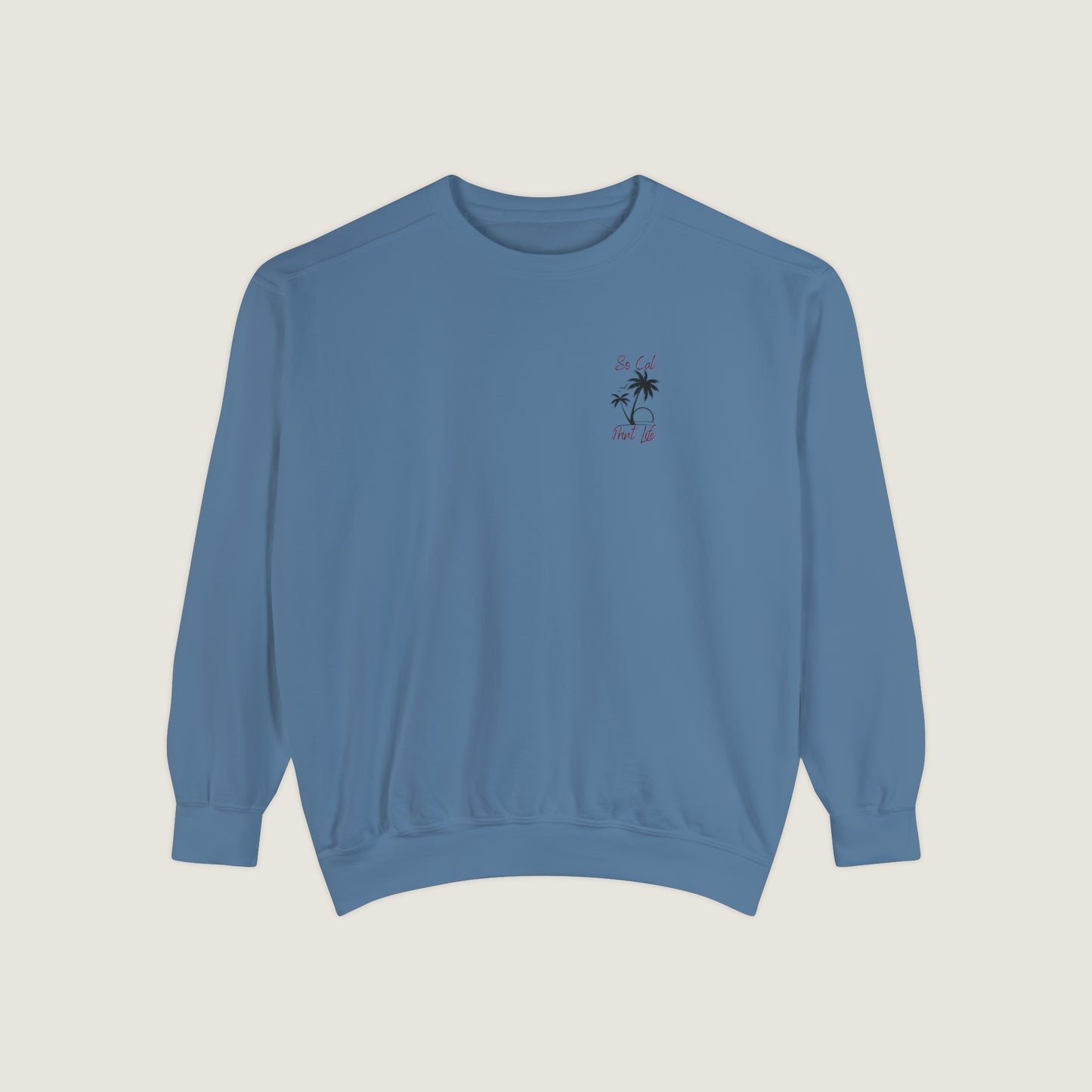 So Cal Print Life Crewneck Sweatshirt (Comfort Colors)
