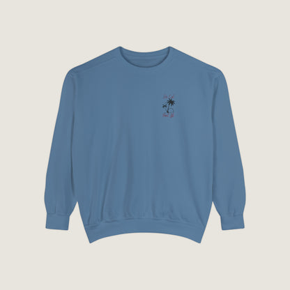 So Cal Print Life Crewneck Sweatshirt (Comfort Colors)