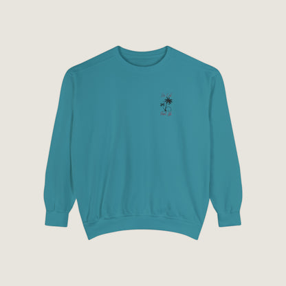 So Cal Print Life Crewneck Sweatshirt (Comfort Colors)
