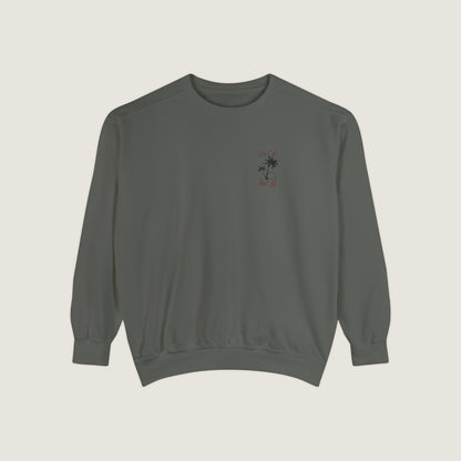 So Cal Print Life Crewneck Sweatshirt (Comfort Colors)