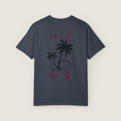 So Cal Print Life Tee (Comfort Colors, 100% ring-spun cotton)