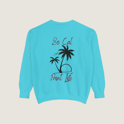So Cal Print Life Crewneck Sweatshirt (Comfort Colors)