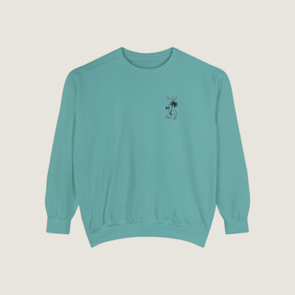 So Cal Print Life Crewneck Sweatshirt (Comfort Colors)