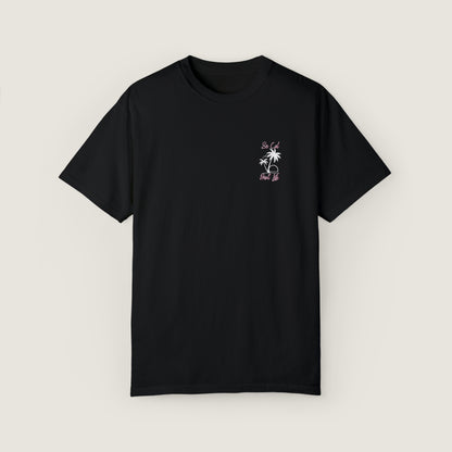 So Cal Print Life- White Logo Tee (Comfort Colors, 100% ring-spun cotton)
