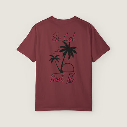 So Cal Print Life Tee (Comfort Colors, 100% ring-spun cotton)